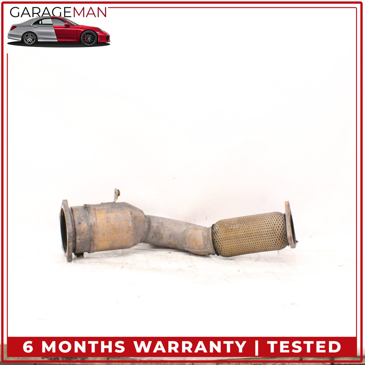 2003-2006 Porsche Cayenne 955 Turbo Front Engine Exhaust Downpipe Right Side OEM