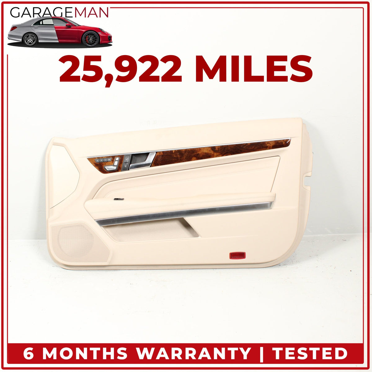 2014-2017 Mercedes C207 E400 Coupe Front Right Side Door Trim Panel Beige OEM