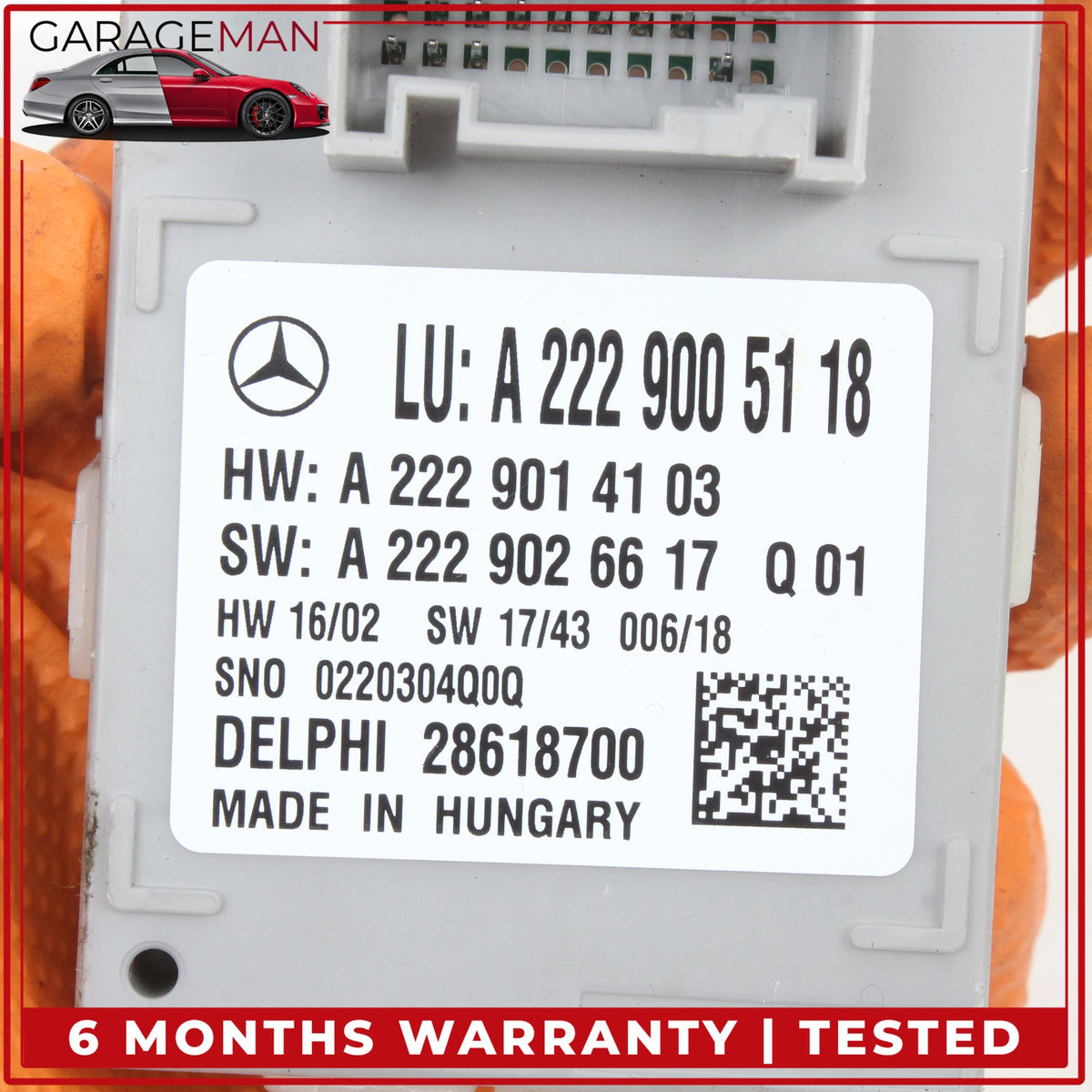 2017-2023 Mercedes W213 E300 Ambient Lighting Control Module Unit 2229005118 OEM