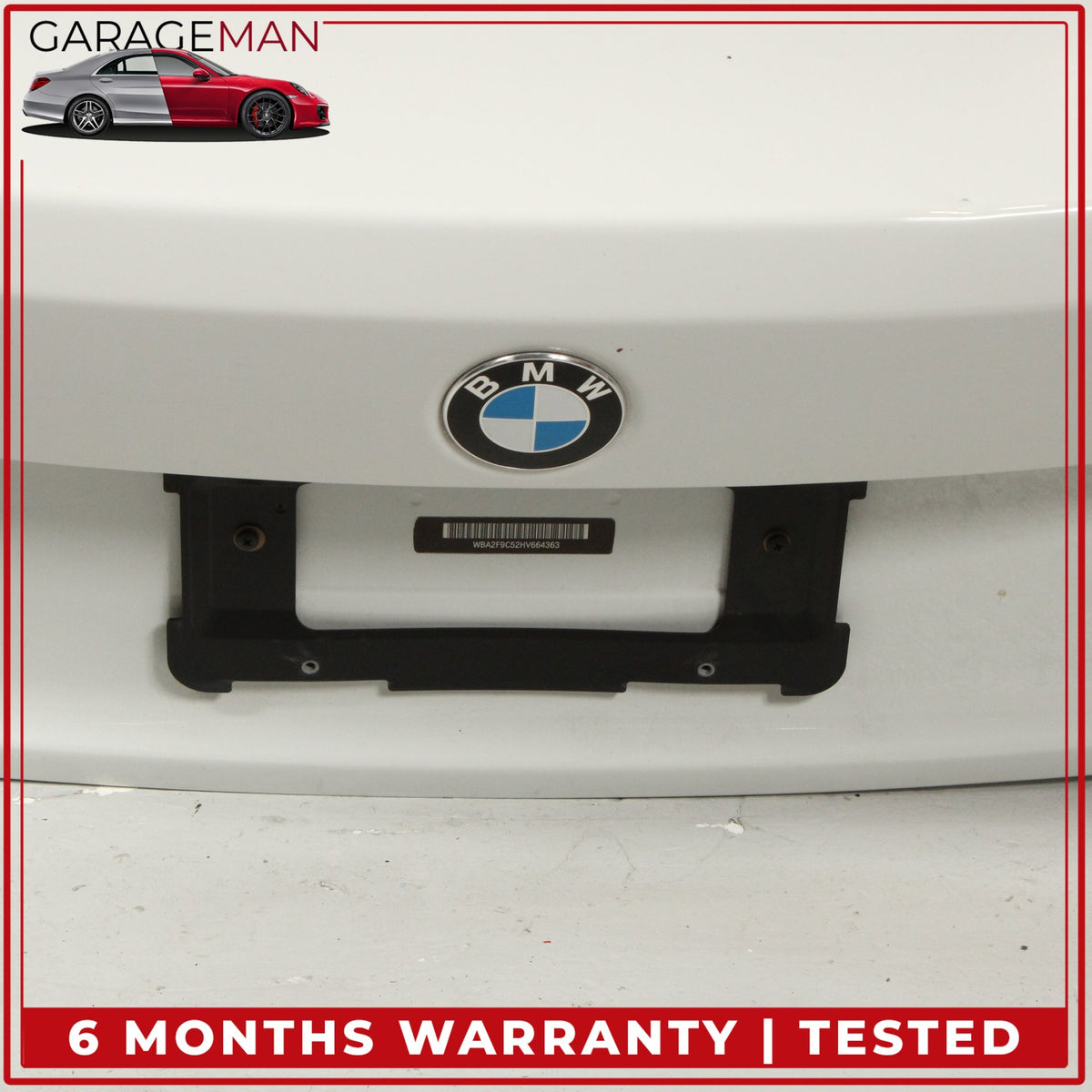 2014-2021 BMW 230i F22 Coupe Rear Trunk Lid Panel Assembly Alpine White OEM