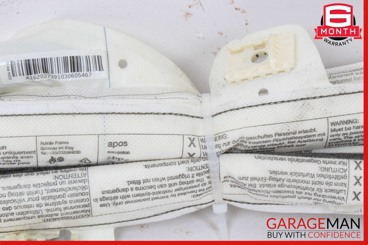 10-15 Mercedes X204 GLK350 Right Side Roof Curtain Safety Bag 2048602402 OEM