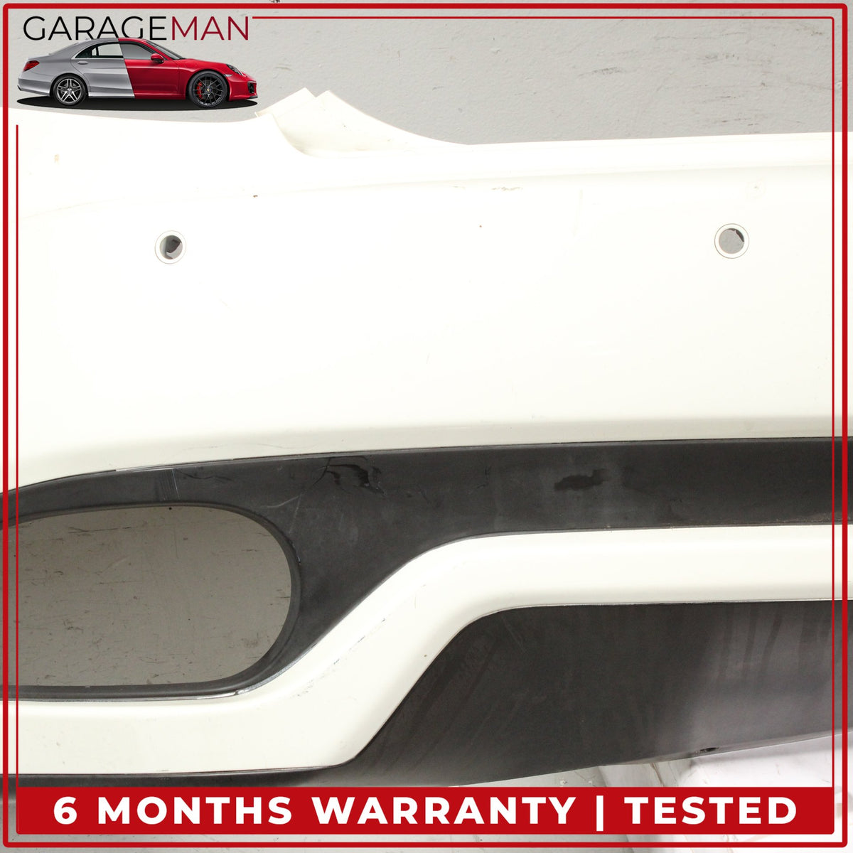 2008-2019 Maserati GranTurismo M145 GranCabrio Rear Bumper Cover White OEM