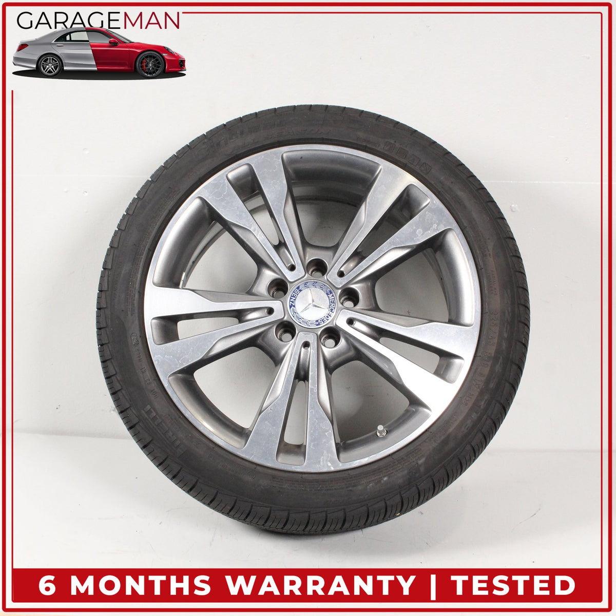 2015-2023 Mercedes W205 C300 Front or Rear Wheel Rim w/ Pirelli Tire 7.5JX18 OEM