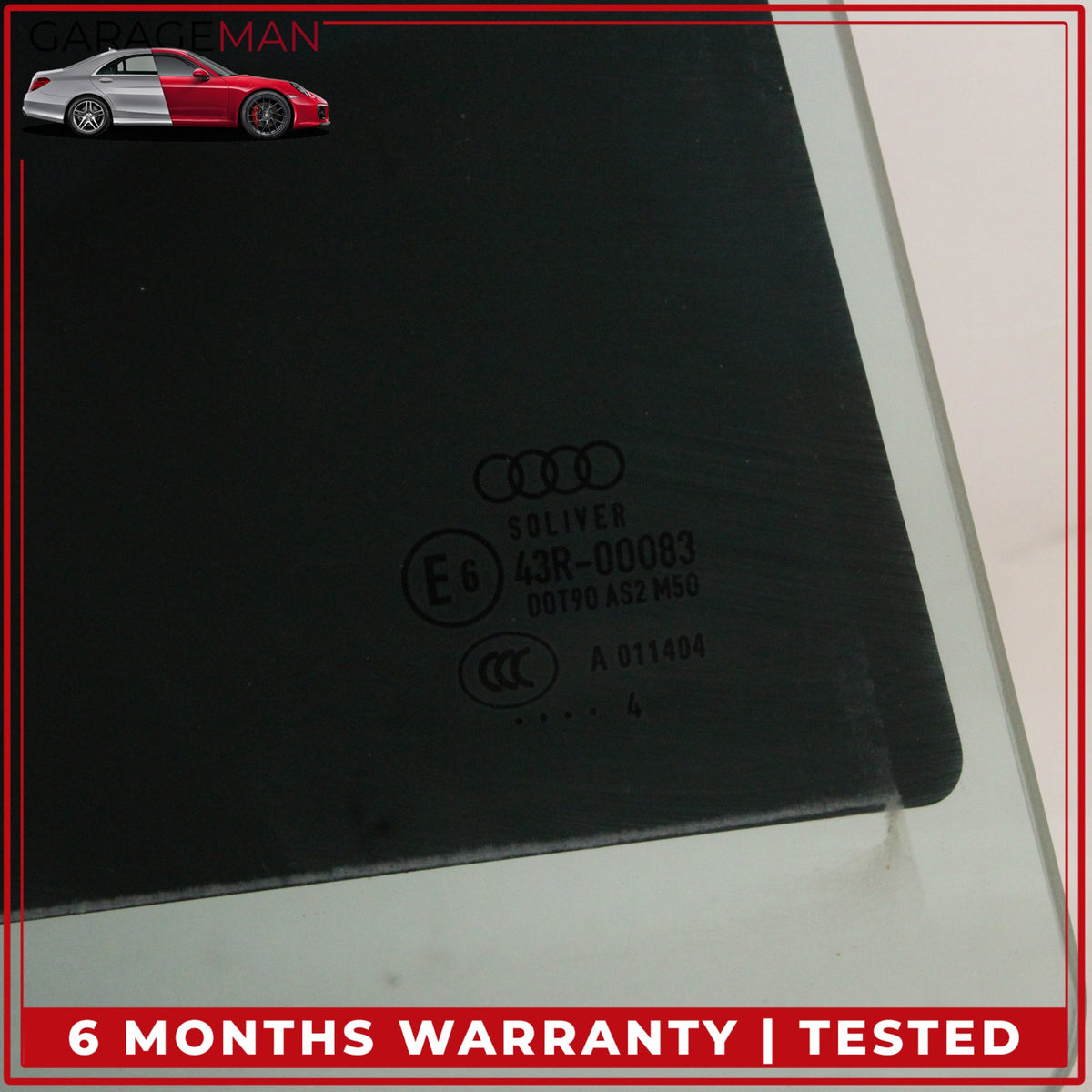 2011-2018 Audi A8 S8 Rear Right Passenger Side Door Window Glass 4H4845206 OEM