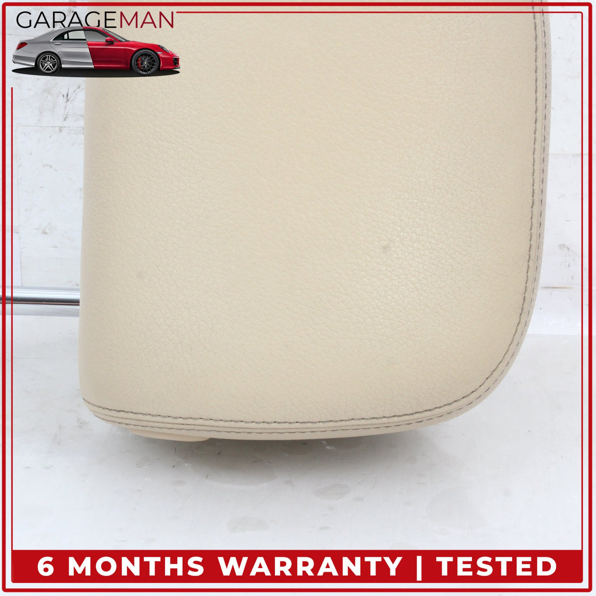 2012-2018 Audi A6 A7 Front Left and Front Right Side Seat Headrest Beige OEM