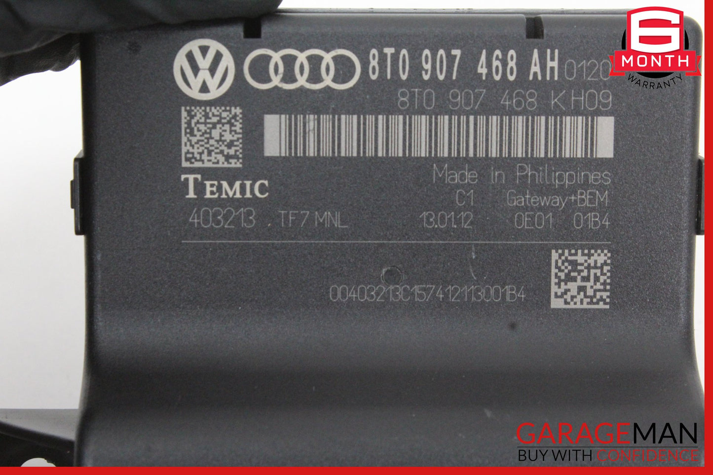 2009-2012 Audi A5 A4 Gateway Interface Control Module 8T0907468AH OEM