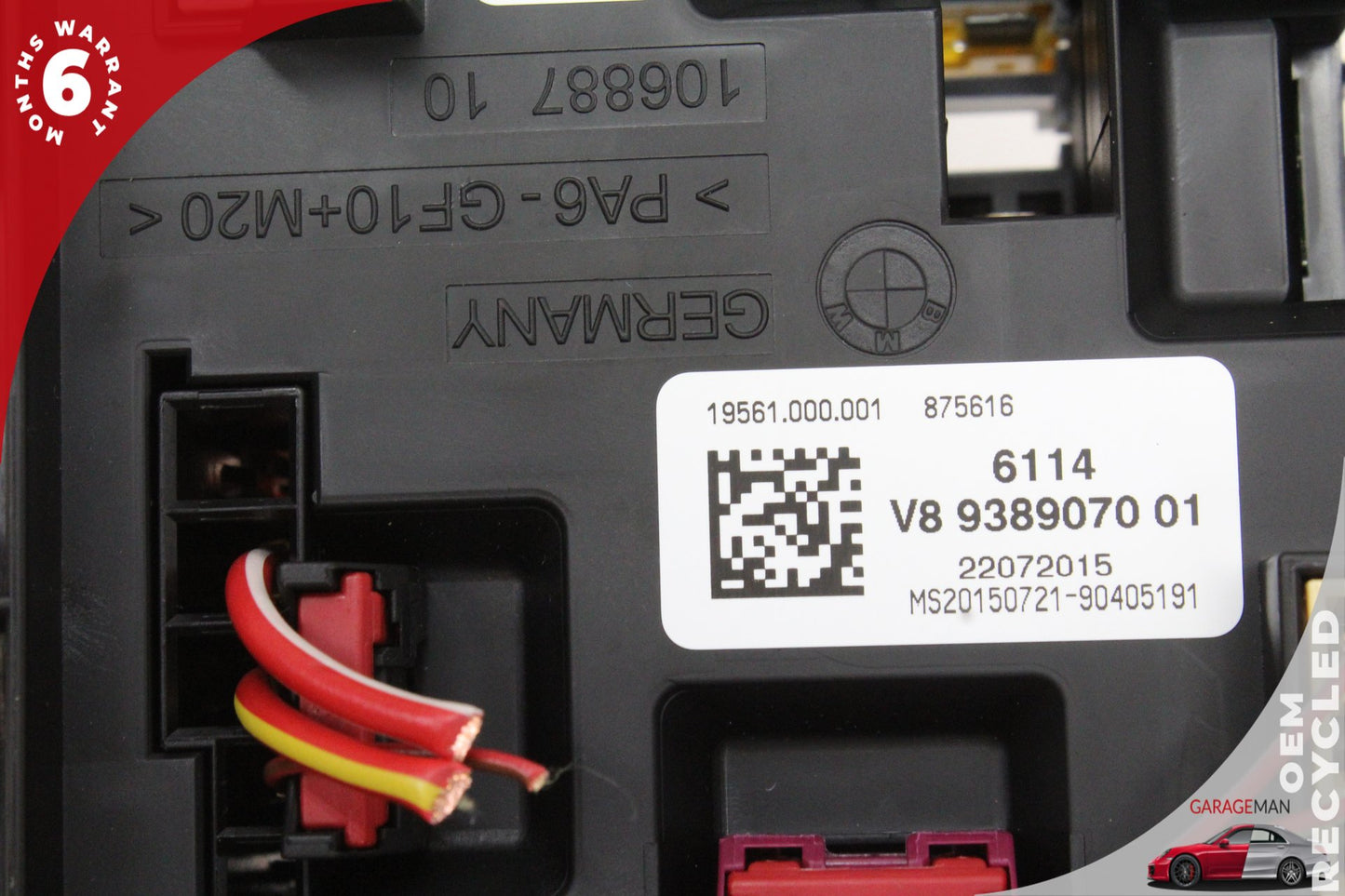 2012-2020 BMW 320i F30 Rear Trunk Power Distribution Relay Fuse Box 9389070 OEM