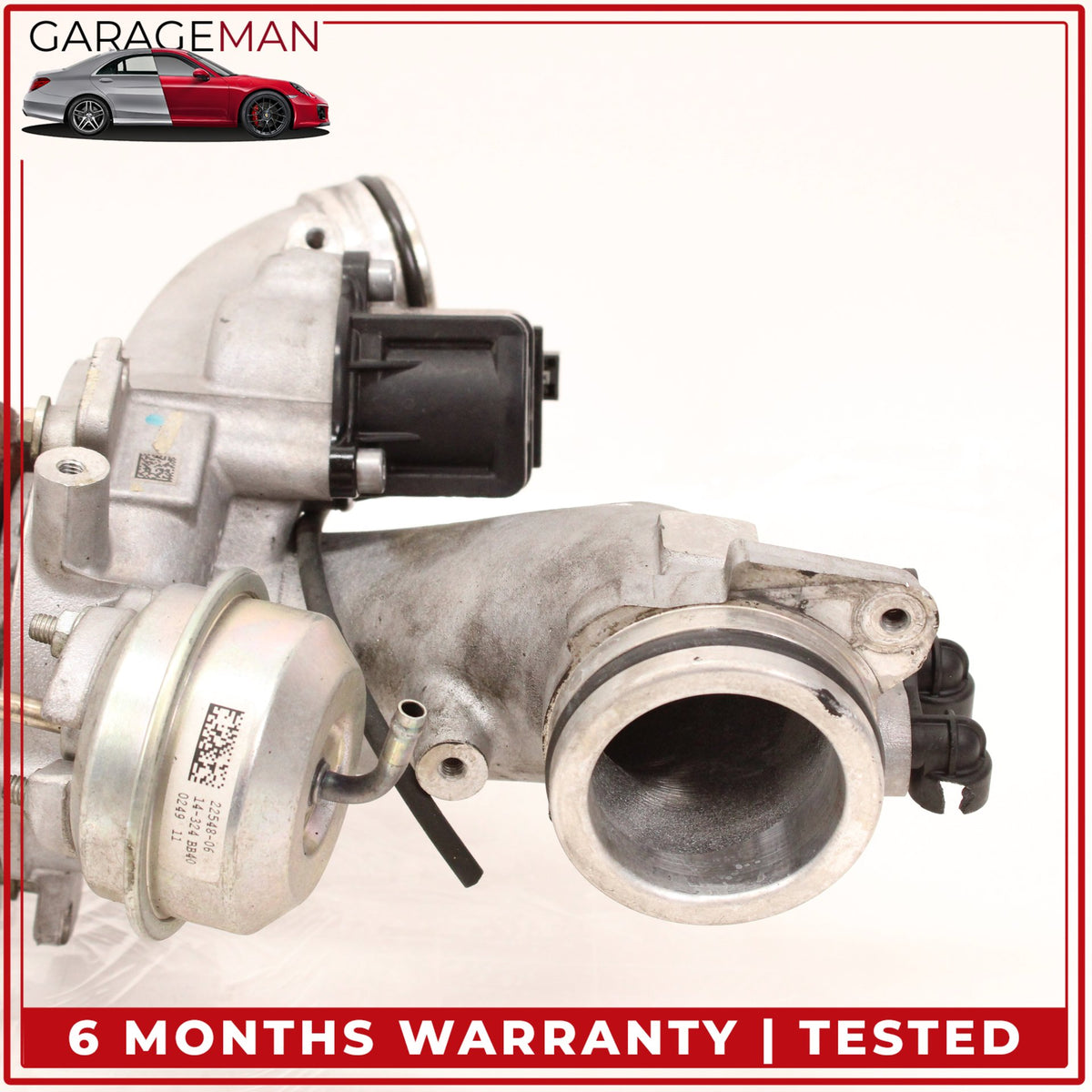 2014-2020 Mercedes W212 E400 M276 Left Turbocharger Turbo Charger Manifold OEM