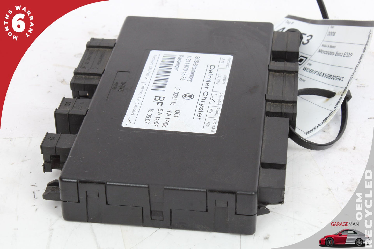 03-12 Mercedes-Benz E350 W211 Sedan Front Right Seat Control Module 2118700085