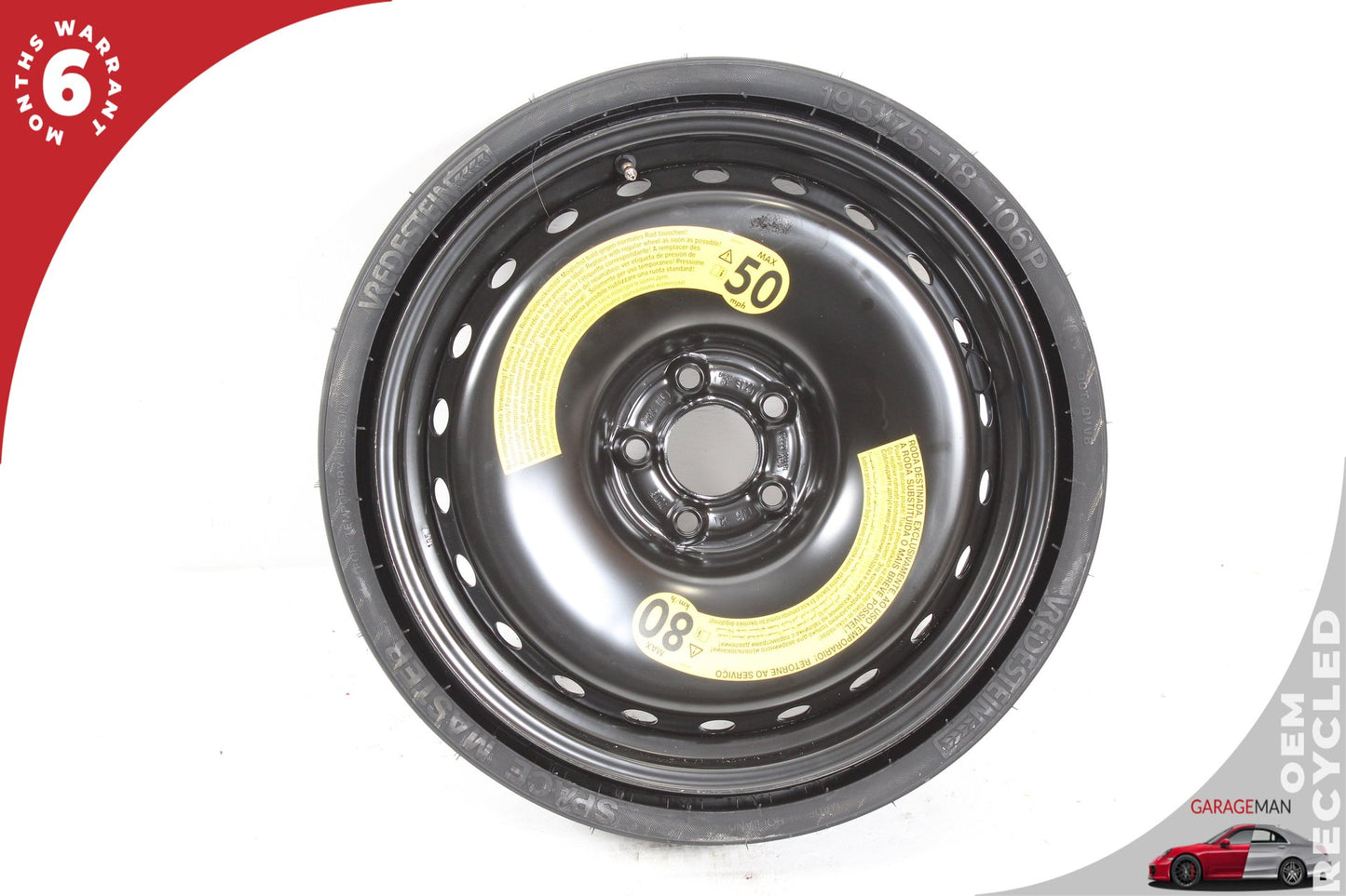 2018-2025 Audi Q5 SQ5 Emergency Spare Tire Wheel Donut Rim 80A601027B OEM