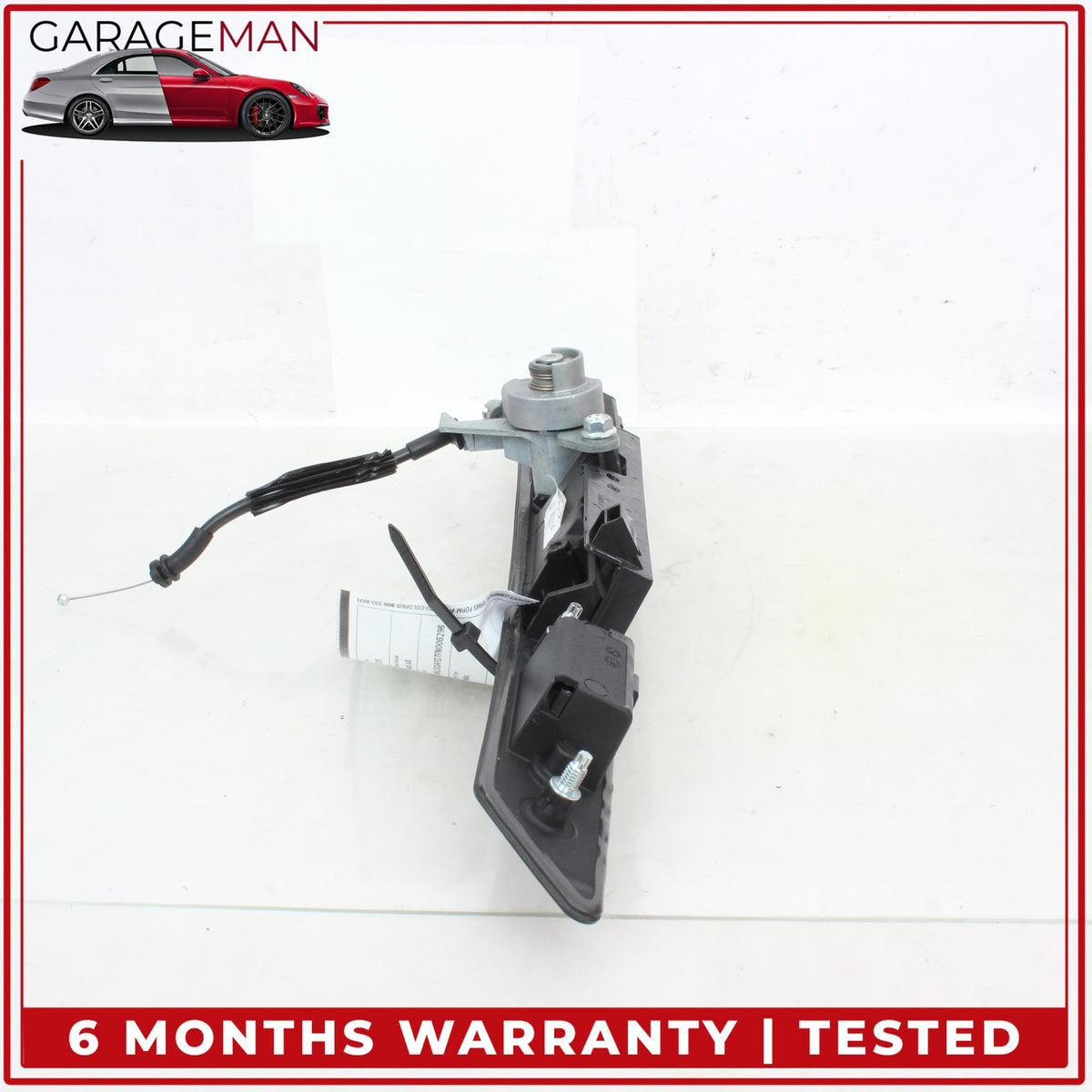 2011-2018 Audi A8 S8 Rear Trunk Lid License Plate Panel w/ Lock Cylinder OEM