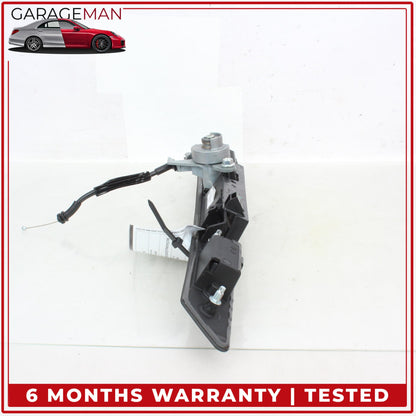 2011-2018 Audi A8 S8 Rear Trunk Lid License Plate Panel w/ Lock Cylinder OEM