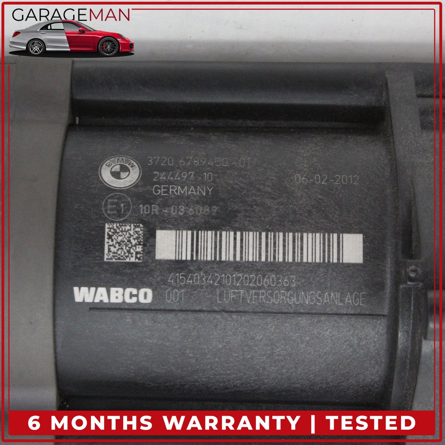 2009-2017 BMW 550i 750i 535i Airmatic Air Suspension Compressor Pump 6789450