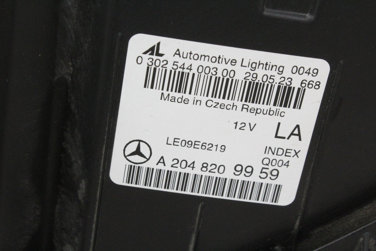 2012-2015 Mercedes C250 W204 Left Halogen Headlight Lamp 2048209959