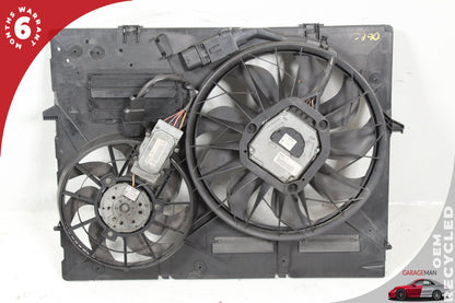 2003-2010 Porsche Cayenne 957 Radiator Dual Cooling Fan Motor Assembly OEM