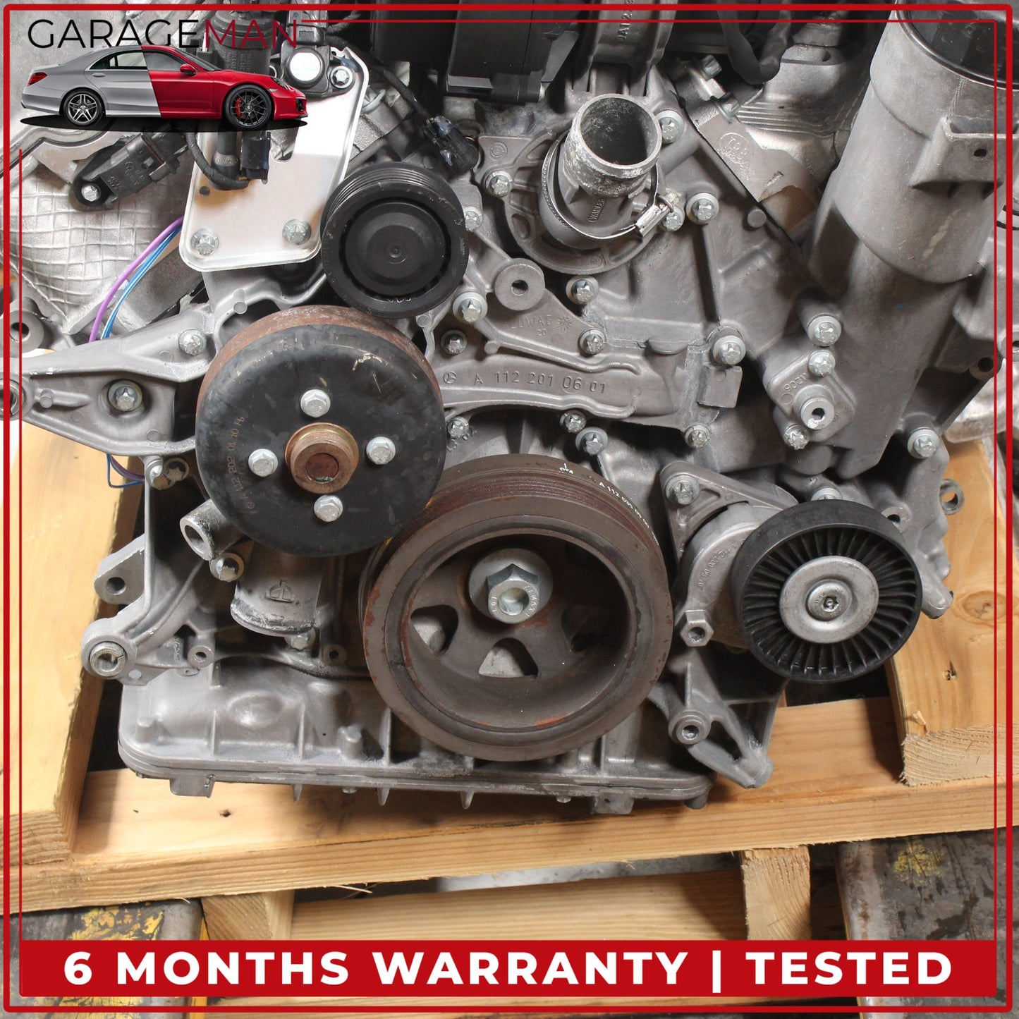 2003-2006 Mercedes R230 SL500 RWD 5.0L V8 Engine Motor Assembly OEM 130K