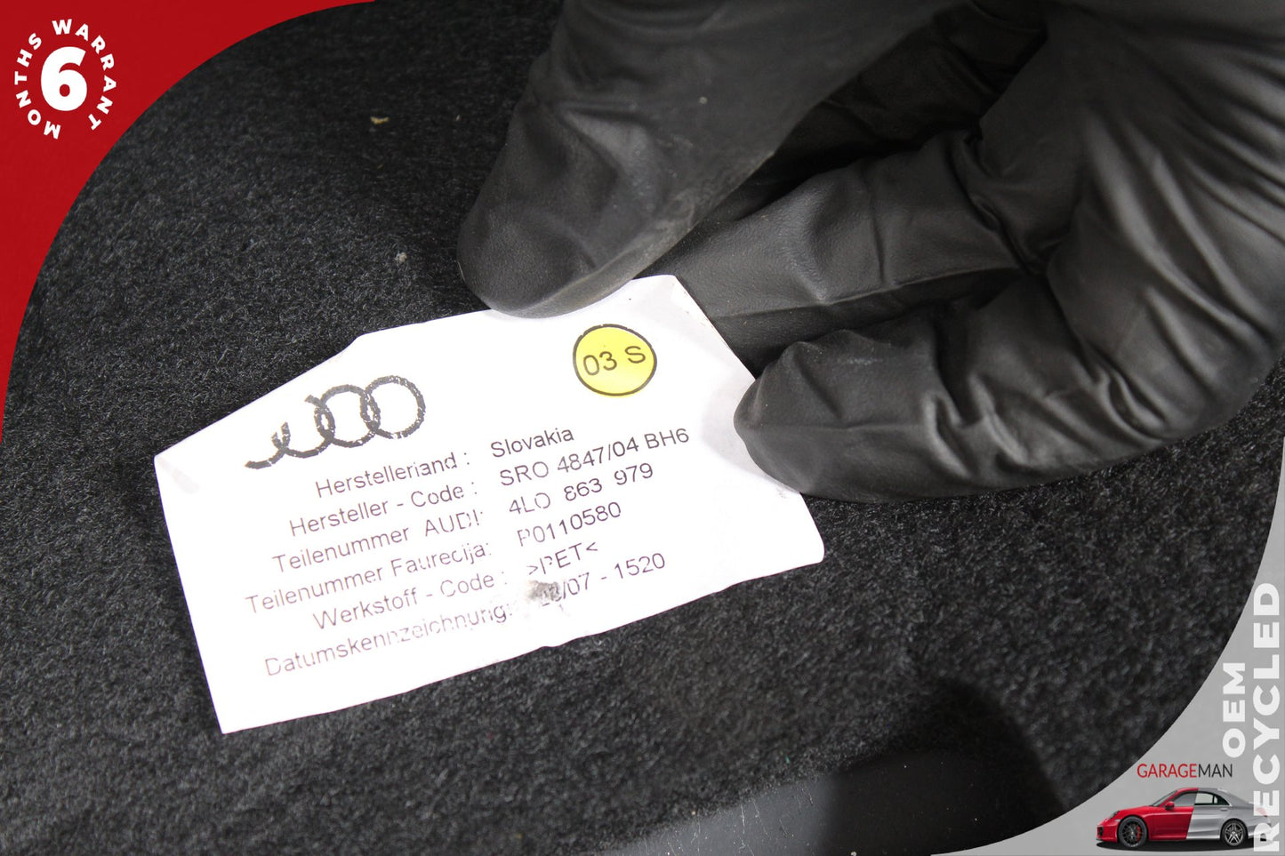 2007-2015 Audi Q7 Front Right Side Interior Door Trim Cover Panel 4L1867106A OEM
