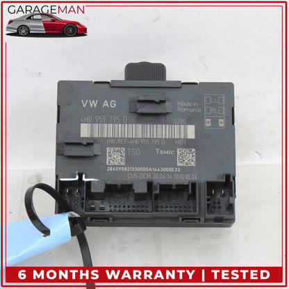 2011-2018 Audi A8 S8 Rear Left or Right Door Control Module Unit 4H0959795D OEM