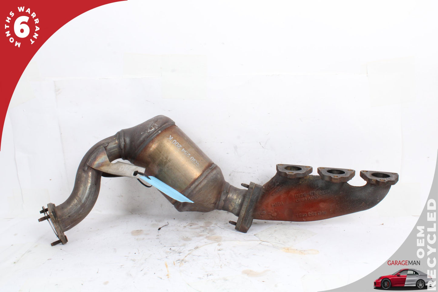 2012-2015 Audi A7 4G Left Exhaust System Pipe Tube w/ Manifold 4G0254200K