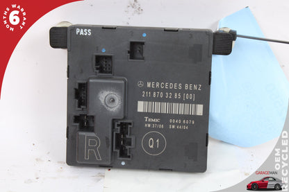 03-09 Mercedes E350 W211 Right Rear Door Control Module 2118703285 OEM