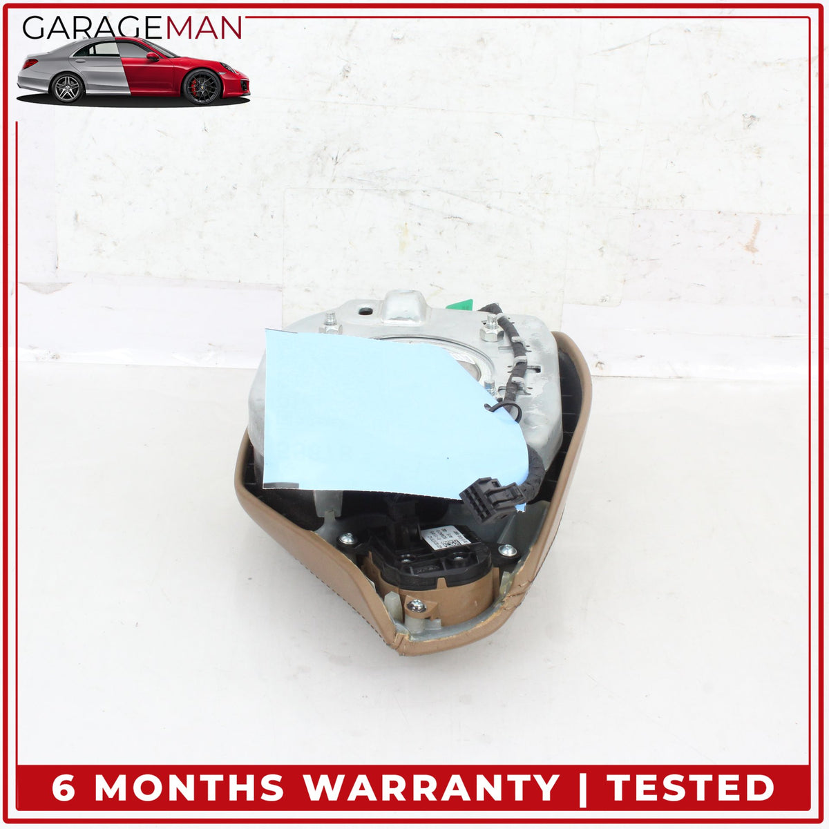 2010-2014 Mercedes W221 S550 Front Left Side Steering Wheel Airbag Brown OEM