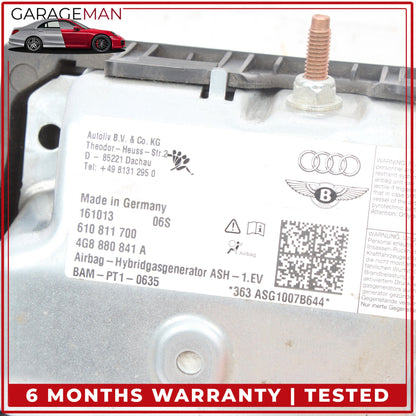 2012-2018 Audi A6 Front Left Driver Side Knee Airbag Air Bag 4G8880841A OEM