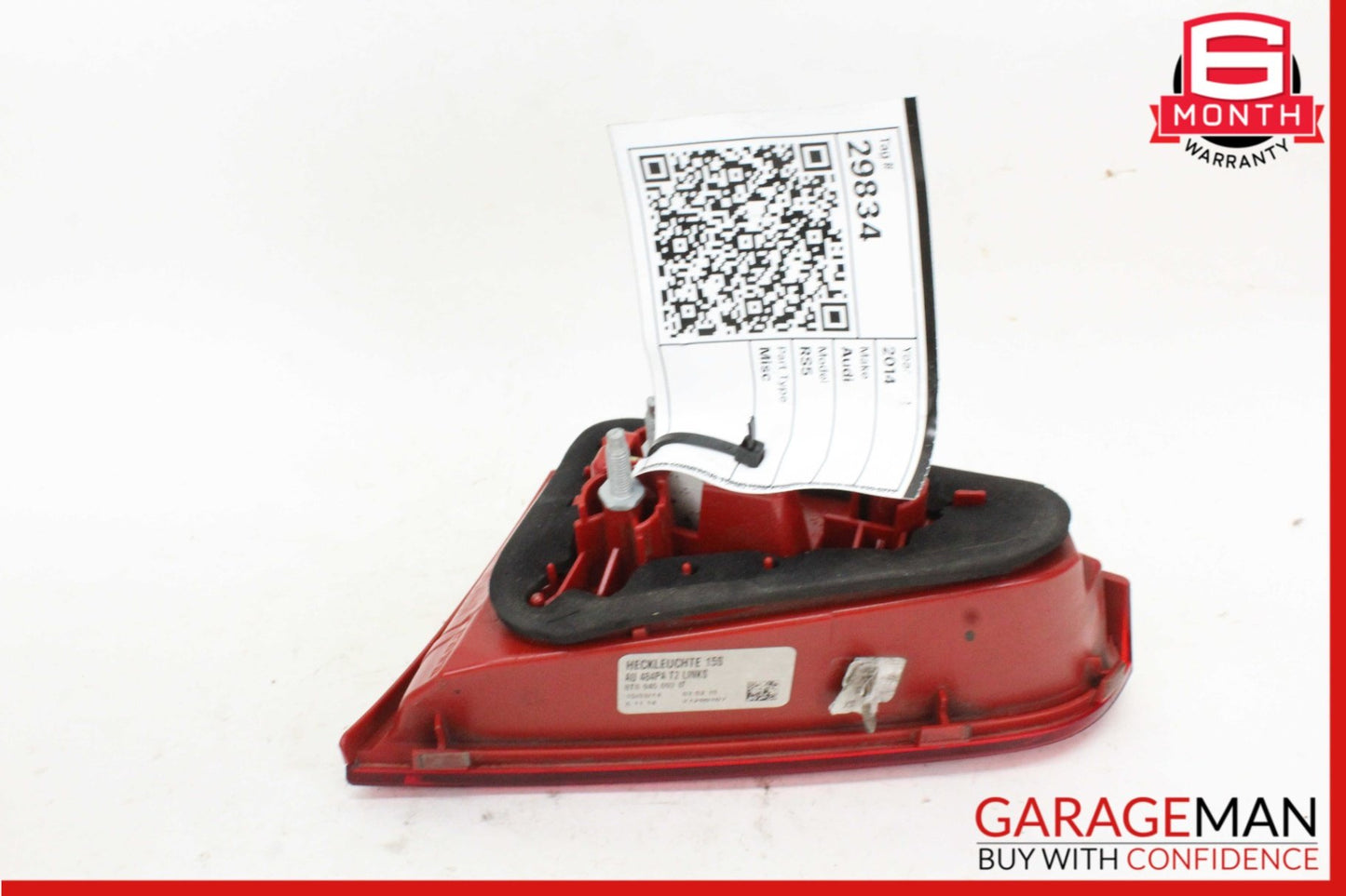 2012-2017 Audi RS5 8T Convertible Rear Left Inner Tail Light 8T0945093D