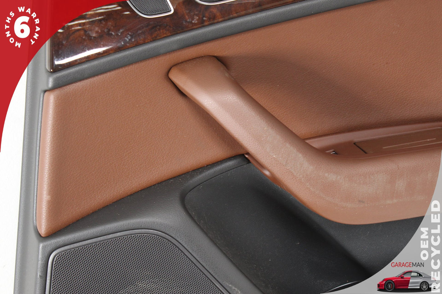 2012-2018 Audi A6 S6 Rear Right Side Interior Door Panel Brown 4G0867222 OEM