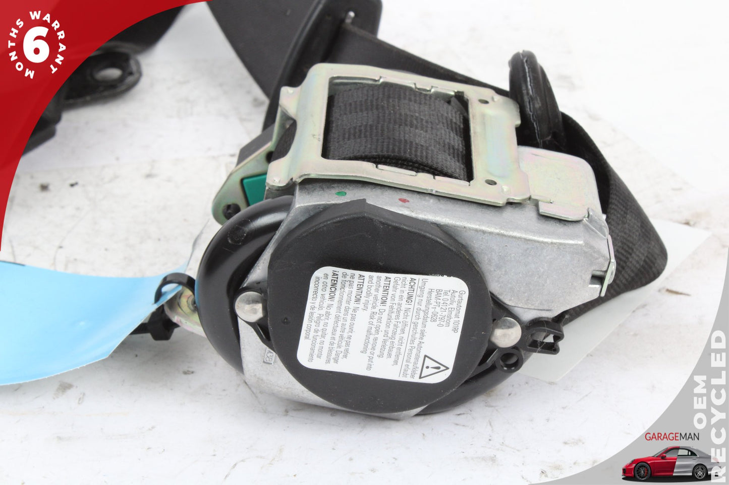 2007-2015 Audi Q7 Rear Left Driver Side 2nd Row Seat Belt Black 4L0857805H OEM