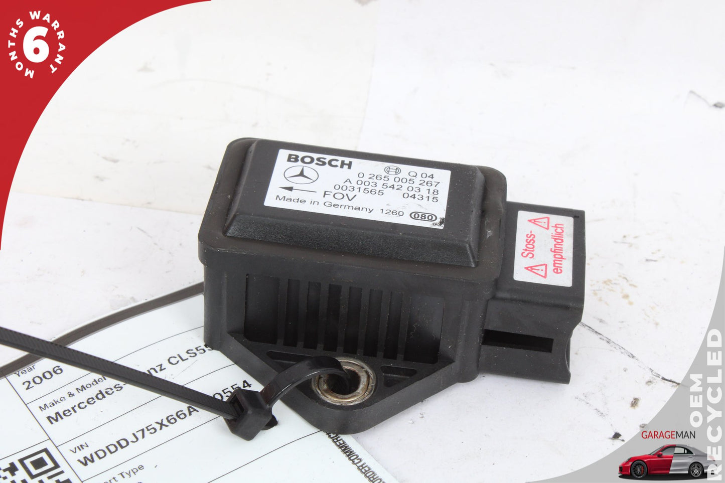 2003-2012 Mercedes W219 CLS550 Yaw Turn Rate Acceleration Sensor 0035420318 OEM