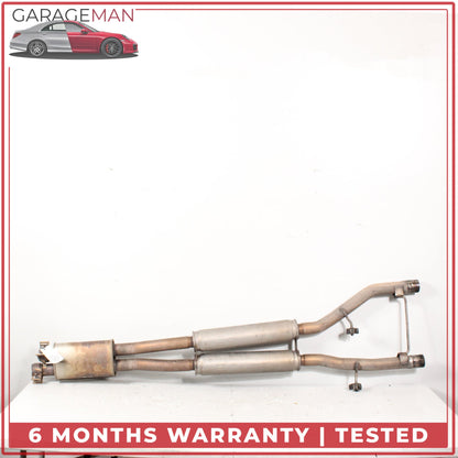 2013-2015 Jaguar XF X250 3.0L S/C RWD Intermediate Exhaust Muffler Dual Pipe OEM