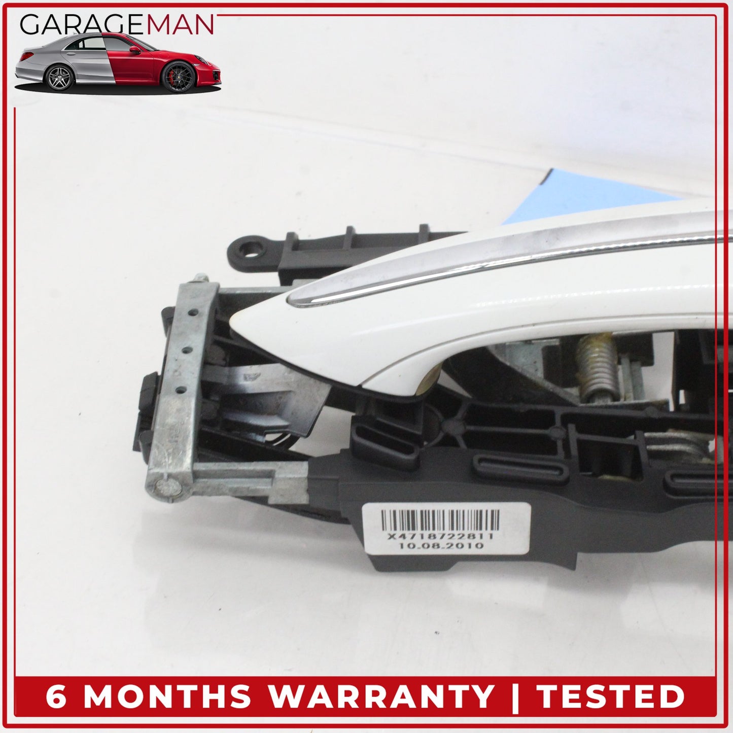 2011-2016 BMW 550i Rear Right Passenger Side Exterior Door Handle White OEM
