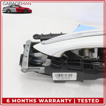 2011-2016 BMW 550i Rear Right Passenger Side Exterior Door Handle White OEM