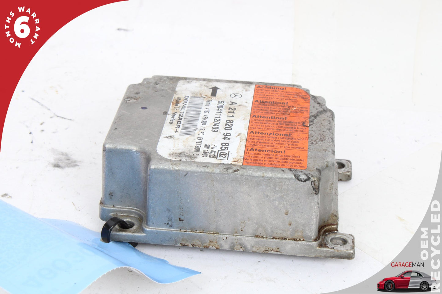 2003-2011 Mercedes W219 CLS550 Airbag Air Bag Sensor Module 2118209485 OEM