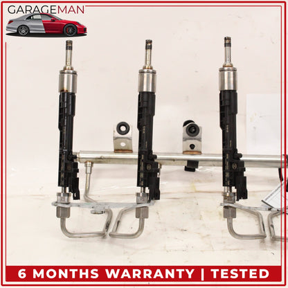 2012-2019 BMW 640i 740i 3.0L N55 Engine Motor Fuel Rail w/ Injectors 7649710 OEM