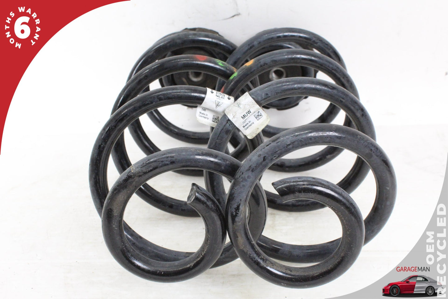 2015-2024 Porsche Macan 95B Rear Left & Right Shock Coil Spring Set OEM