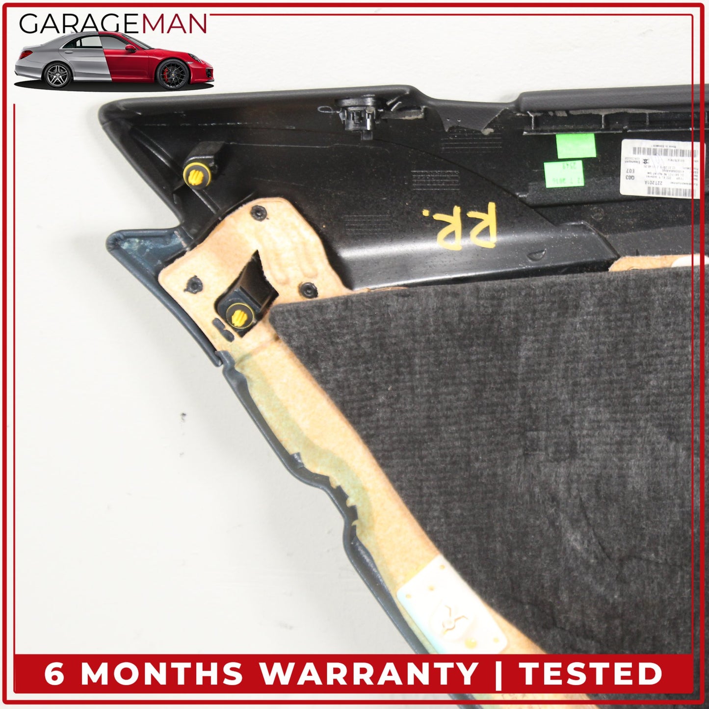 2014-2017 Mercedes W222 S550e Rear Right Side Interior Door Trim Panel Black OEM