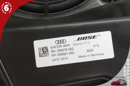 2008-2015 Audi TT 8J Coupe Audio Subwoofer Speaker 8J8035382 OEM