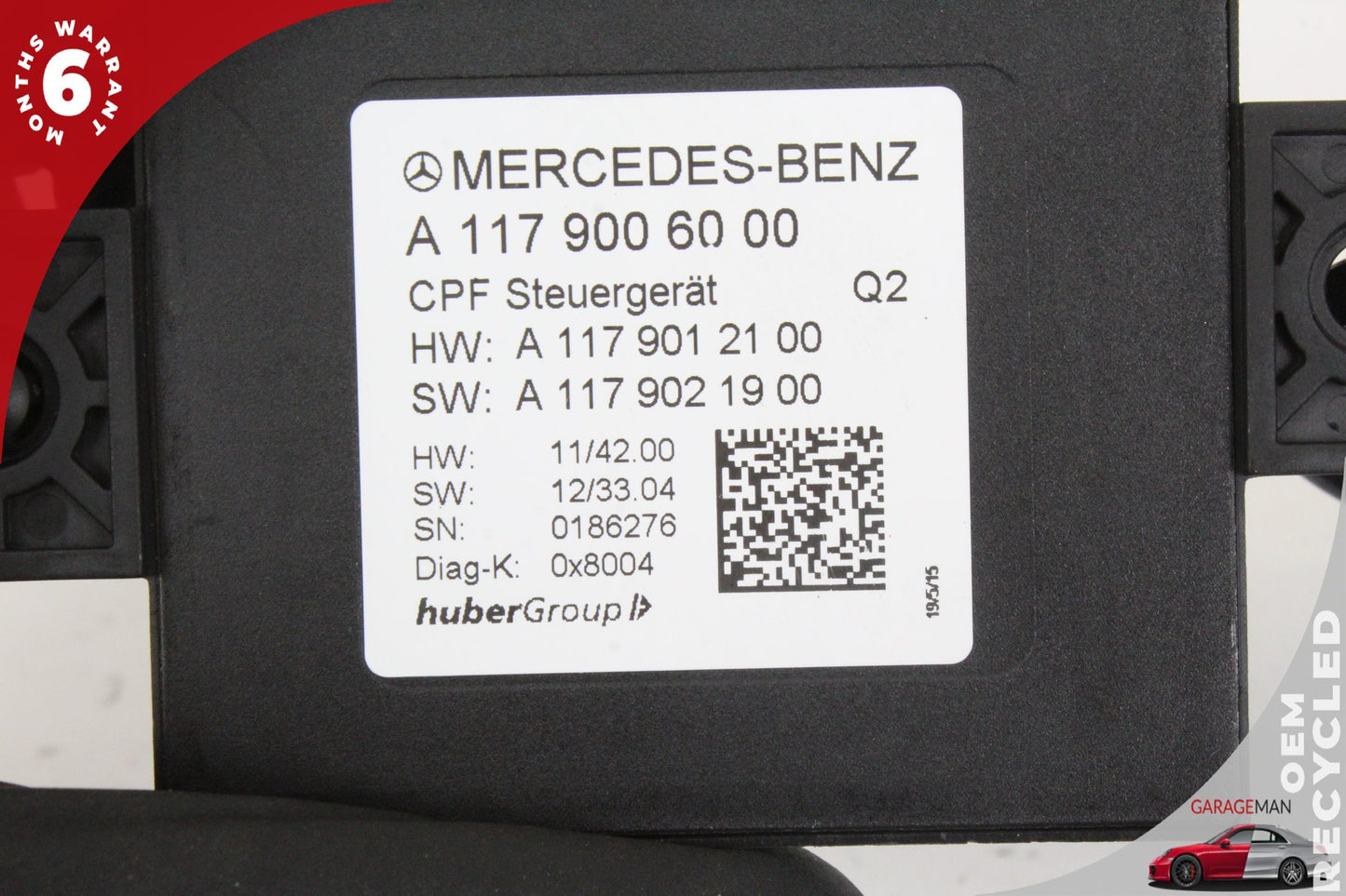2014-2019 Mercedes W117 CLA45 AMG Reverse Distance Control Module 1179006000 OEM