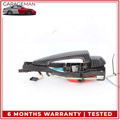2012-2018 BMW 328i F30 Front Right Exterior Door Handle Carbon Fiber 7321640 OEM
