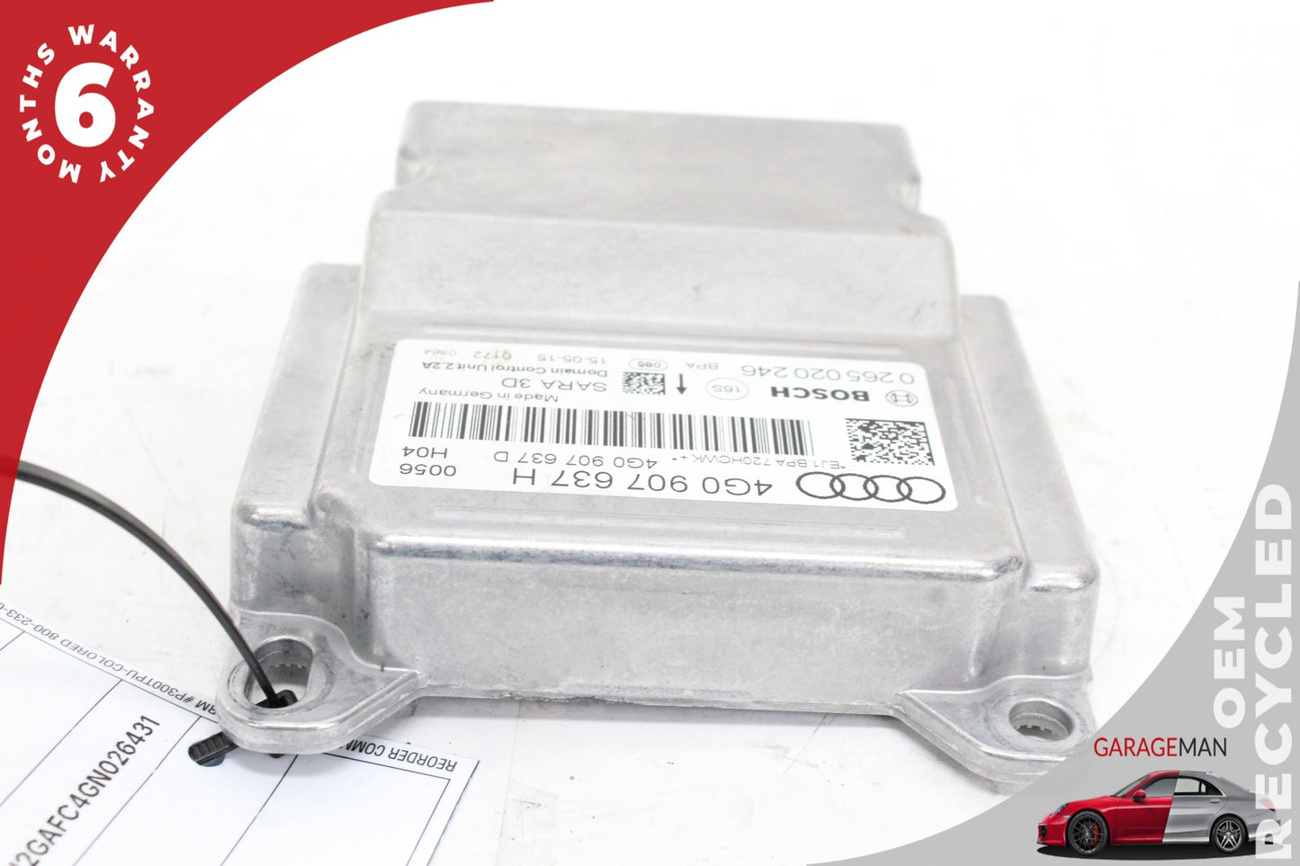2012-2018 Audi A7 S7 Acceleration Yaw Rate Speed Sensor Module 4G0907637H OEM