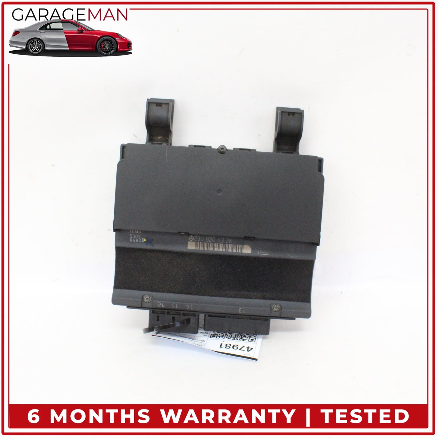 2003-2012 Mercedes-Benz SL500 R230 Under Seat Control Module Left 2308204326