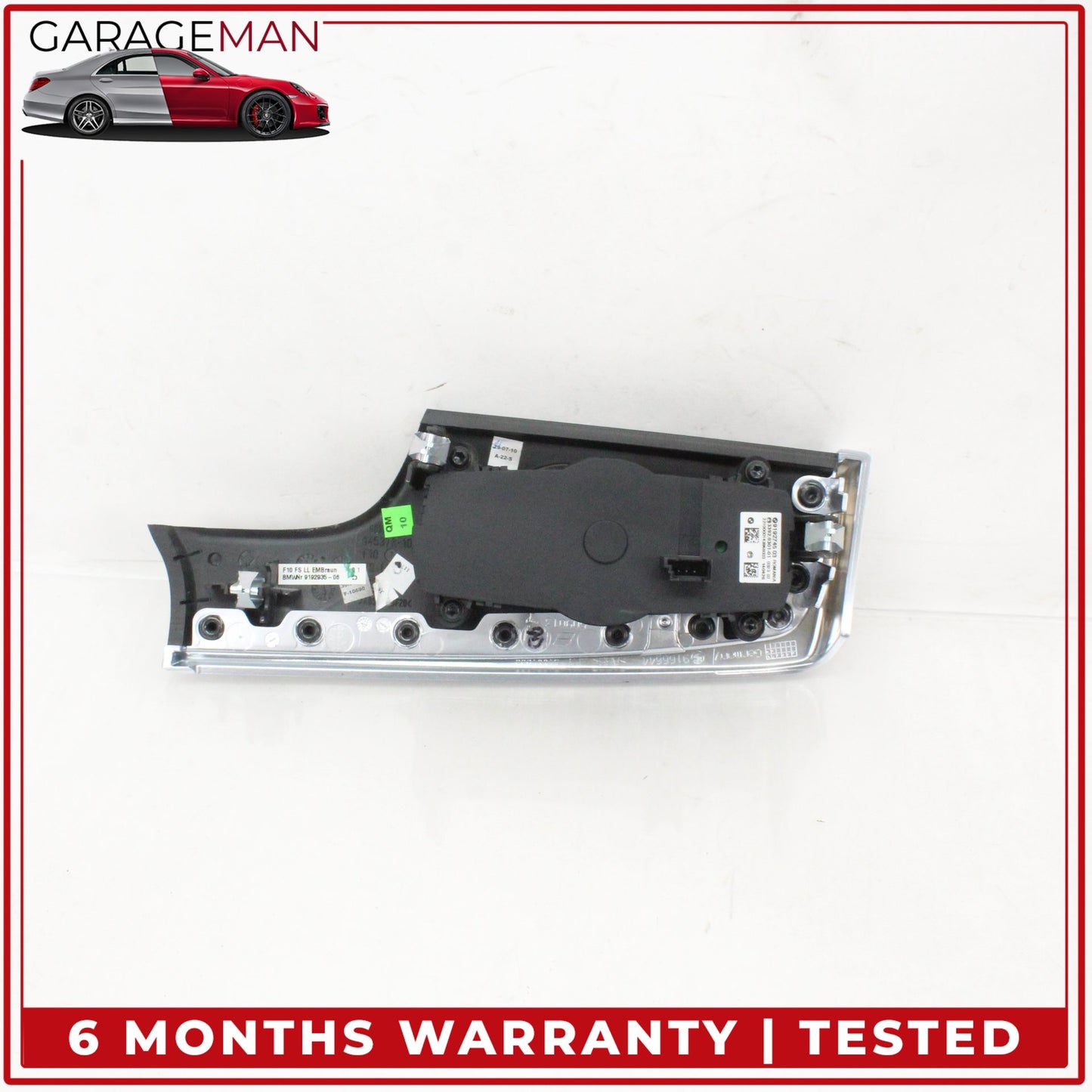 2011-2016 BMW 550i 528i Front Left Side Headlight Control Switch w/ Trim OEM