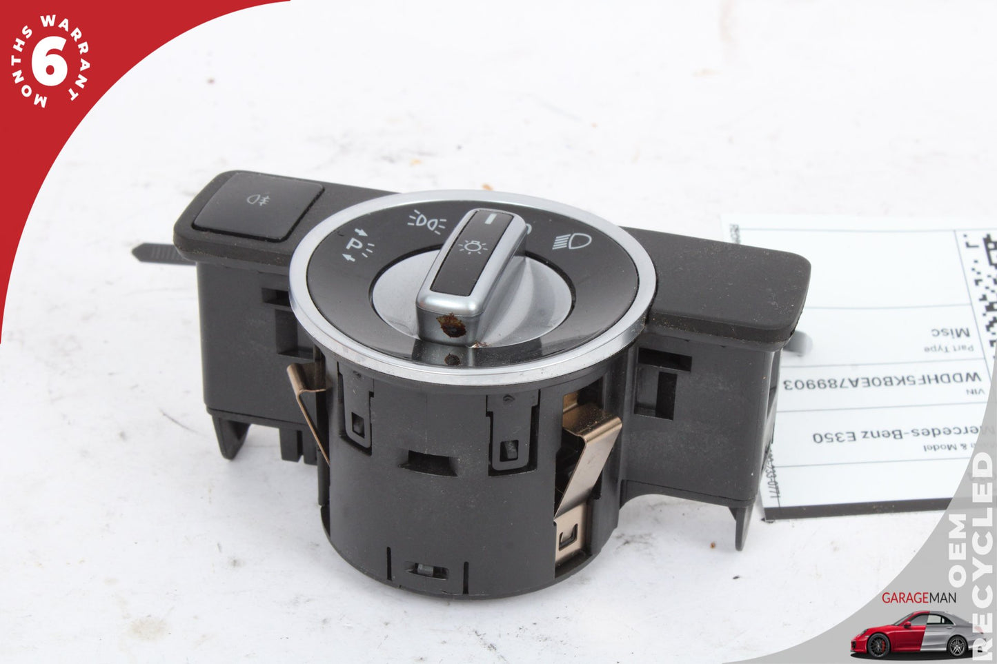 2008-2020 Mercedes-Benz C250 W204 Headlight Fog Light Switch Control Module