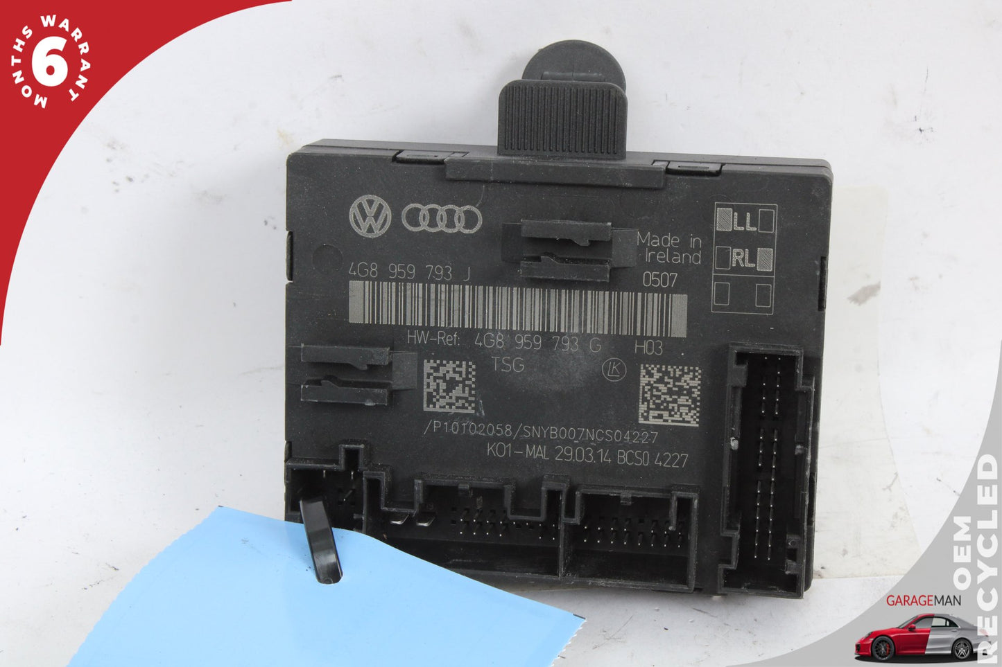 2012-2018 Audi A6 Front Left Driver Side Door Control Module Unit 4G8959793J OEM