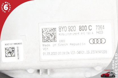 2022-2024 Audi A3 S3 Speedometer Instrument Cluster Gauge 8Y0920800C OEM