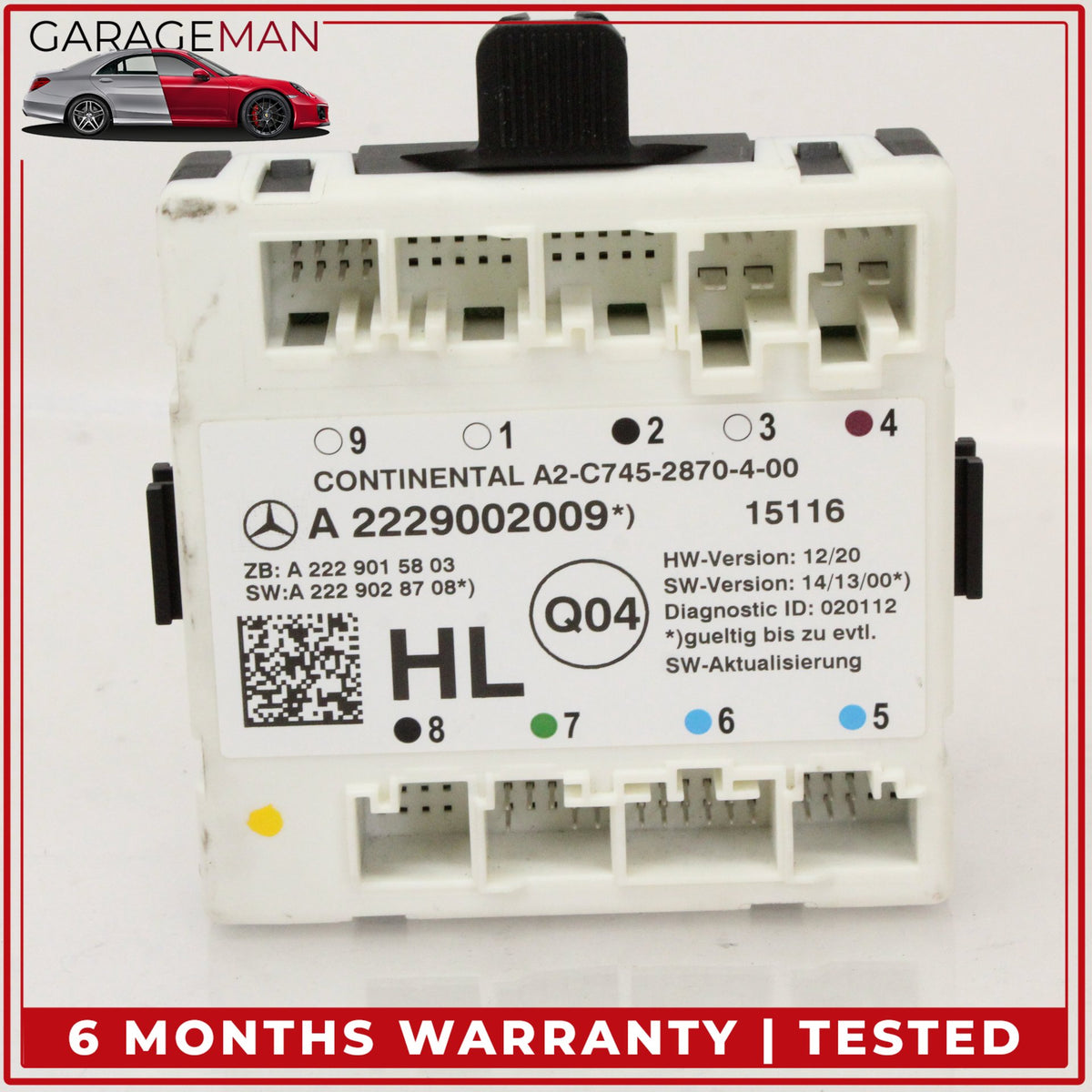 2015-2023 Mercedes-Benz C300 W205 Rear Left Door Control Module OEM