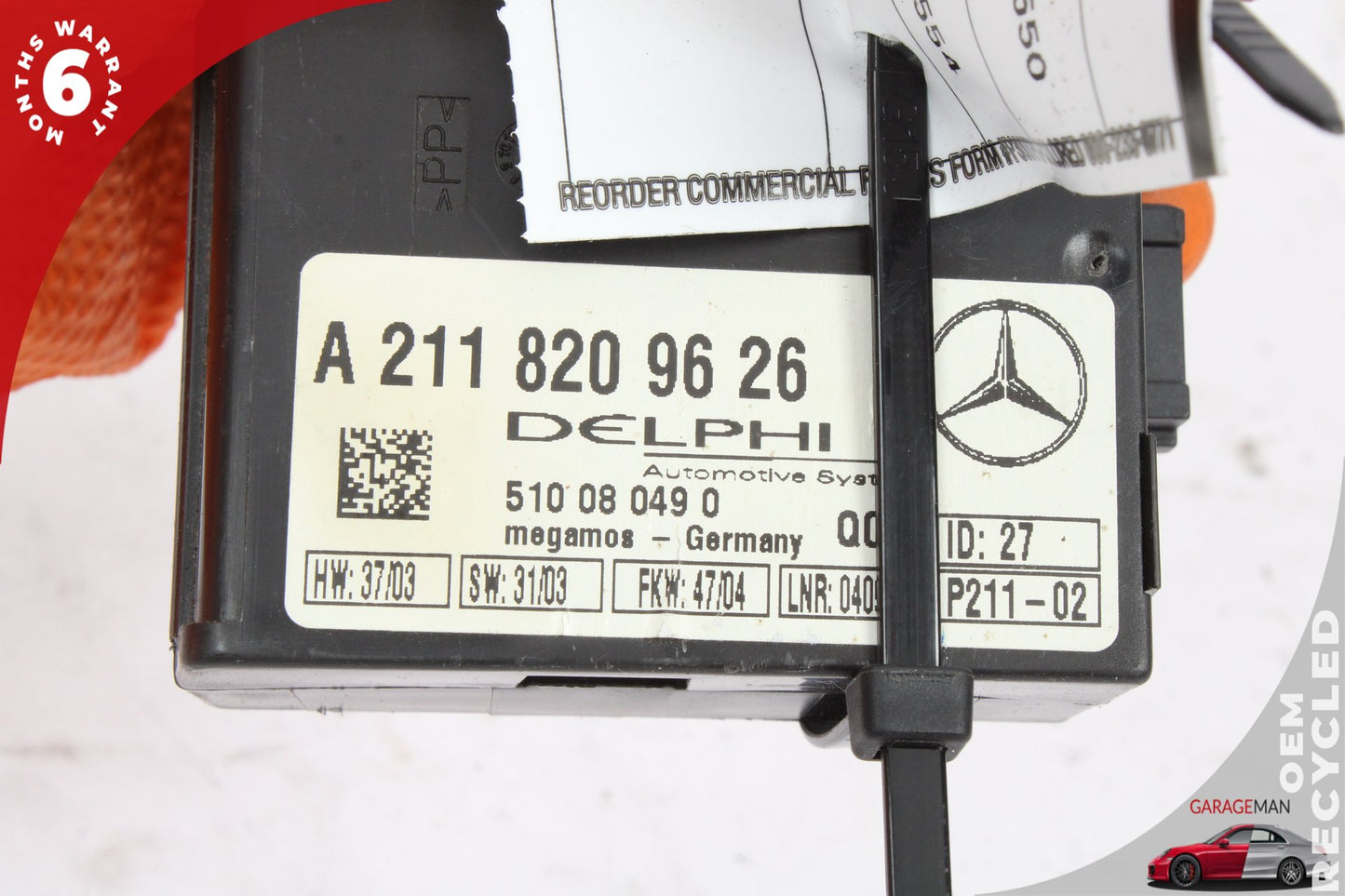 2003-2011 Mercedes W219 CLS550 Anti Theft Alarm Control Module 2118209626 OEM