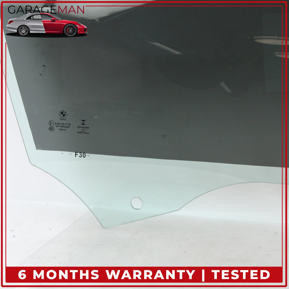 2012-2018 BMW 328i F30 Front Right Passenger Side Door Window Glass 7259826 OEM