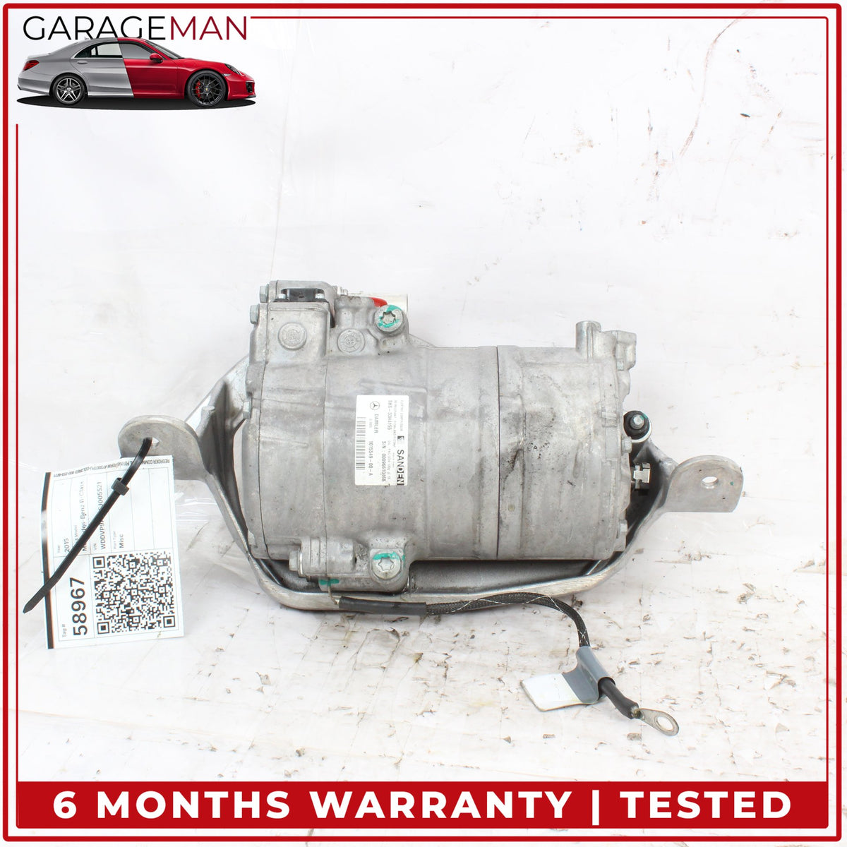 2014-2017 Mercedes W242 B Electric Drive AC A/C Air Conditioning Compressor OEM